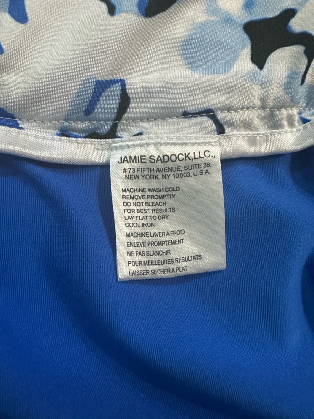 jamie sadock White and Blue Print Mini Skirt Size M - Picture 7 of 11